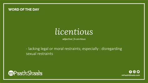 See licentious in the Oxford Advanced American Dictionary Check pronunciation licentious. . Licentious synonym